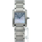 Cartier Tank Francaise SM Watch Blue Shell SS Polished — view 2
