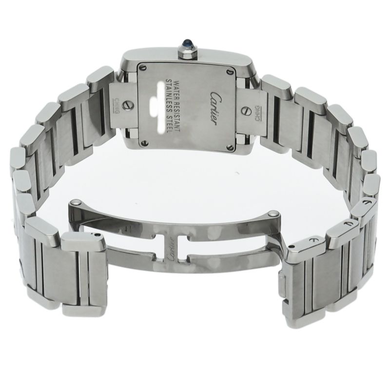 Cartier Tank Francaise SM Watch Blue Shell SS Polished — view 5