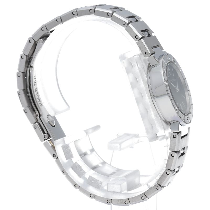 Bvlgari Watch 23 Box SS Black Polished — view 4