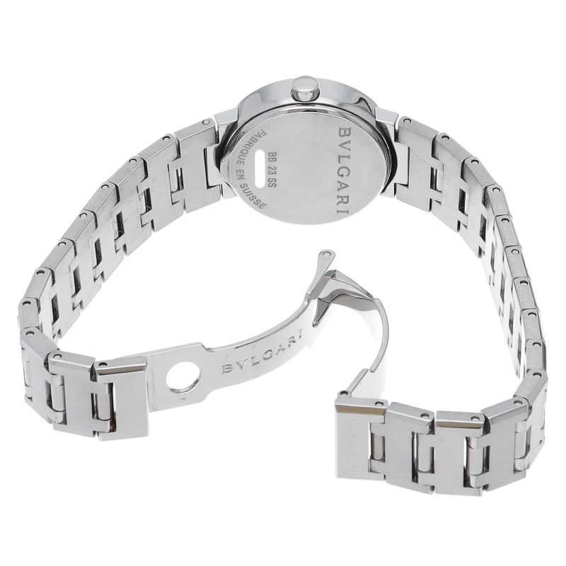 Bvlgari Watch 23 Box SS Black Polished — view 5
