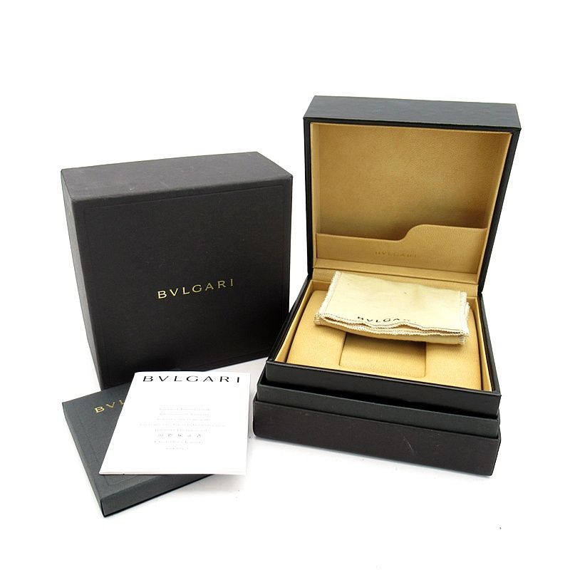 Bvlgari Watch 23 Box SS Black Polished — view 6