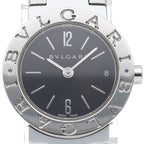 Bvlgari Watch 23 Box SS Black Polished