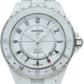 Chanel GMT Watch 42 World Limited Pieces Box 1 Piece Ceramic White