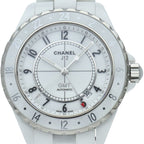 Chanel GMT Watch 42 World Limited Pieces Box 1 Piece Ceramic White