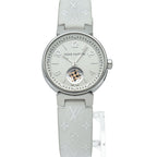 Louis Vuitton Tambour Moon Star Watch Box SS Rubber Silver Polished — view 2