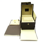 Louis Vuitton Tambour Watch Box Buckle SS Leather Silver Polished — view 6