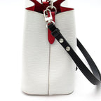 Louis Vuitton Neo Noe BB Epi Shoulder Bag Blanc Optique Noir — view 5