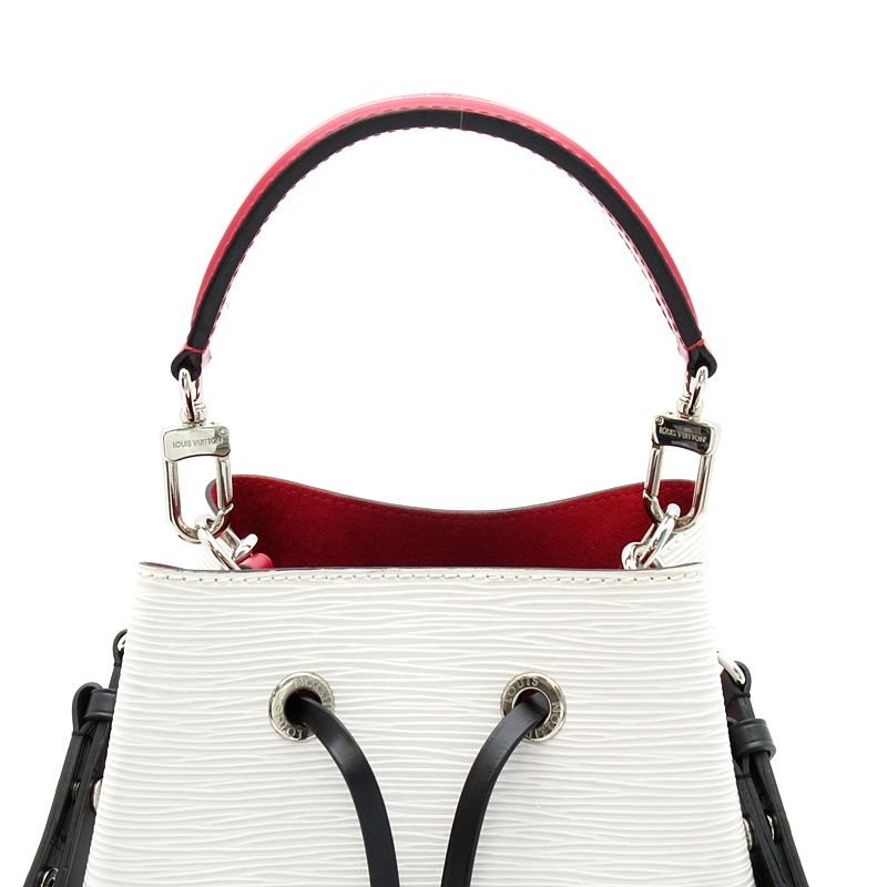 Louis Vuitton Neo Noe BB Epi Shoulder Bag Blanc Optique Noir — view 2