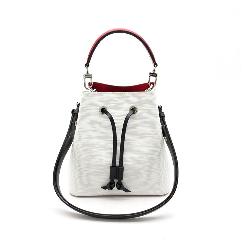 Louis Vuitton Neo Noe BB Epi Shoulder Bag Blanc Optique Noir