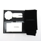 Chanel Quilted Chain Wallet Turnlock Caviar Leather Shoulder Bag Black Beauty — view 9
