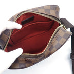 Louis Vuitton Shoulder Bag Olaf PM Brown Damier Ebene Canvas Leather Gold — view 5