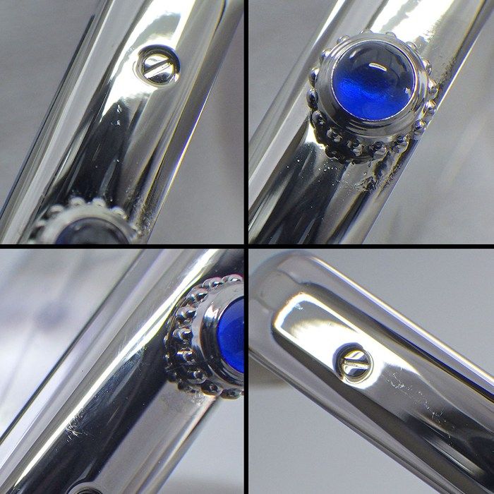Cartier Watch Tank Solo SM Rectangular Silver Dial SS Blue Leather Quartz Analog — view 7