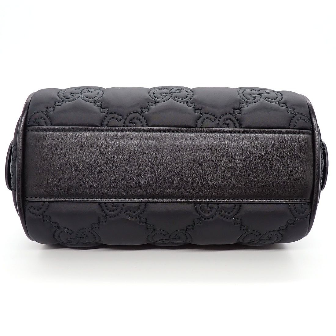 Gucci Shoulder Bag GG Matelasse Black Purple Nylon Leather Silver — view 4