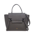 Celine Shoulder Bag Nano Gray Calfskin Gold