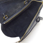 Celine Shoulder Bag Nano Gray Calfskin Gold — view 5