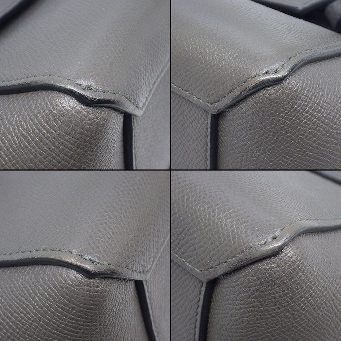 Celine Shoulder Bag Nano Gray Calfskin Gold — view 7