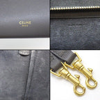 Celine Shoulder Bag Nano Gray Calfskin Gold — view 6
