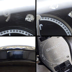Chanel Watch 8 Points Diamond Index Black Dial Ceramic SS Quartz Analog — view 7