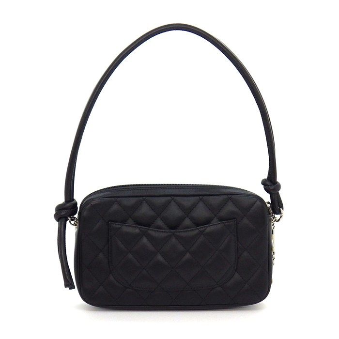 Chanel Shoulder Bag Cambo Line Pouch Black Pink Soft Calfskin — view 2
