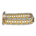Hermes Clipper Stainless Steel Gold Plated Quartz Analog Display White Dial — view 4