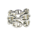 Hermes Ring Chaine D'ancre Enchainee GM 59 Silver