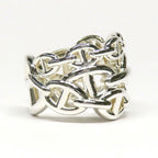 Hermes Ring Chaine D'ancre Enchainee GM 59 Silver — view 3