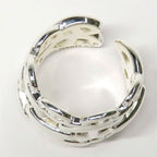 Hermes Ring Chaine D'ancre Enchainee GM 59 Silver — view 5