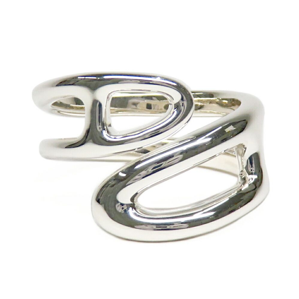 Hermes Ring Chaine D'ancre Punk 57 Silver