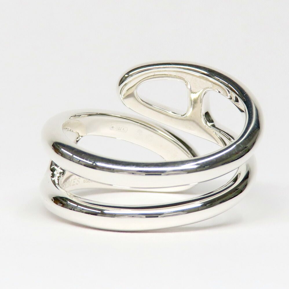 Hermes Ring Chaine D'ancre Punk 57 Silver — view 2
