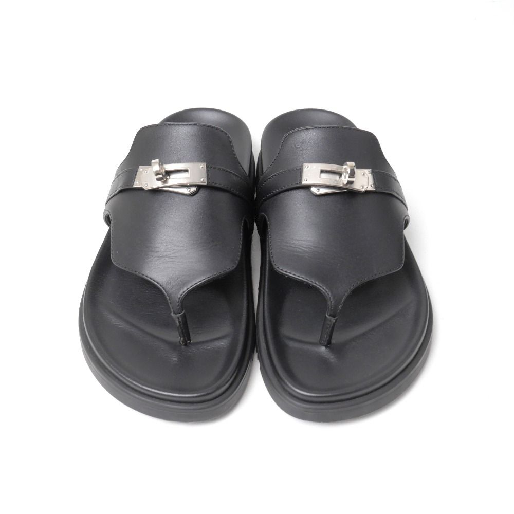 Hermes Empir Sandals 35 Kelly Buckle Thong — view 8