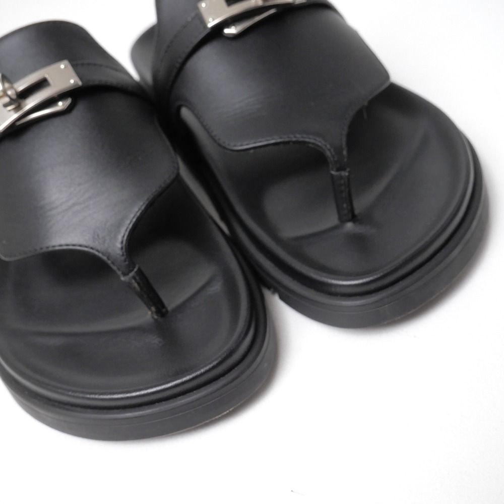 Hermes Empir Sandals 35 Kelly Buckle Thong — view 4