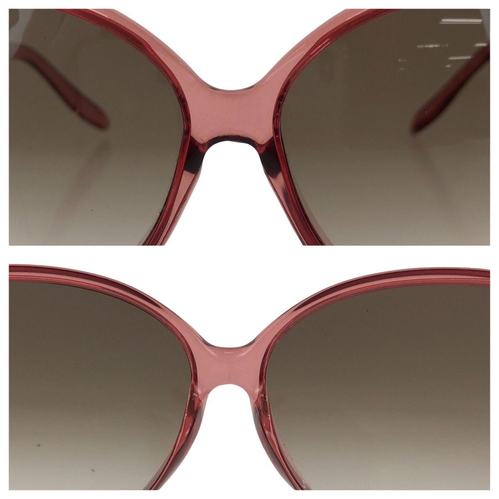 Gucci Brea Heart Pink Brown Gold Acetate Metal S Sunglasses Eyewear — view 6