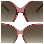 Gucci Brea Heart Pink Brown Gold Acetate Metal S Sunglasses Eyewear — view 6