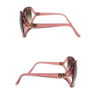 Gucci Brea Heart Pink Brown Gold Acetate Metal S Sunglasses Eyewear — view 4