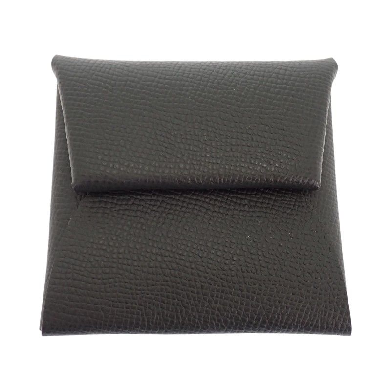 Hermes Bastia Coin Purse Simple Veau Epsom Gray Vert Angre Silver — view 2