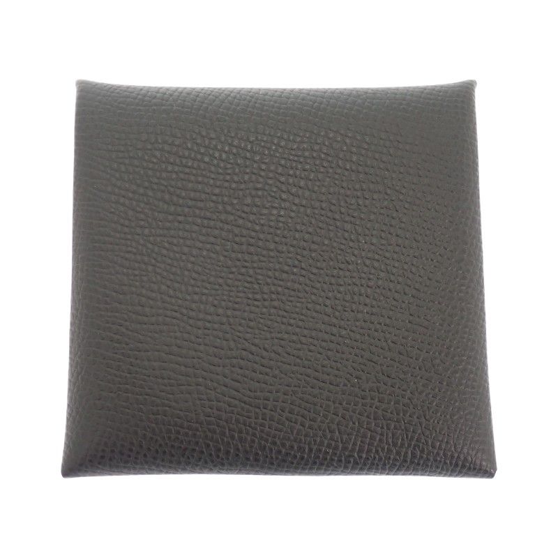 Hermes Bastia Coin Purse Simple Veau Epsom Gray Vert Angre Silver — view 3