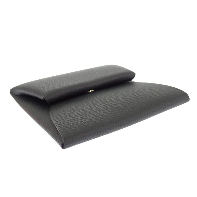 Hermes Bastia Coin Purse Simple Veau Epsom Gray Vert Angre Silver — view 7