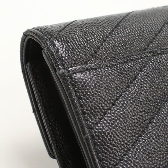 Saint Laurent Three Fold Wallet Monogram Bifold Calf — view 8