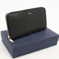 Dior Long Zip Wallet Oblique Zip Around Galaxy Leather