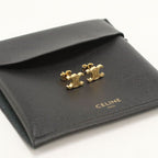 Celine Studded Triomphe Earrings Metal