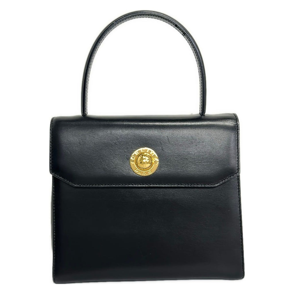 Celine Handbag Star Ball Black Leather