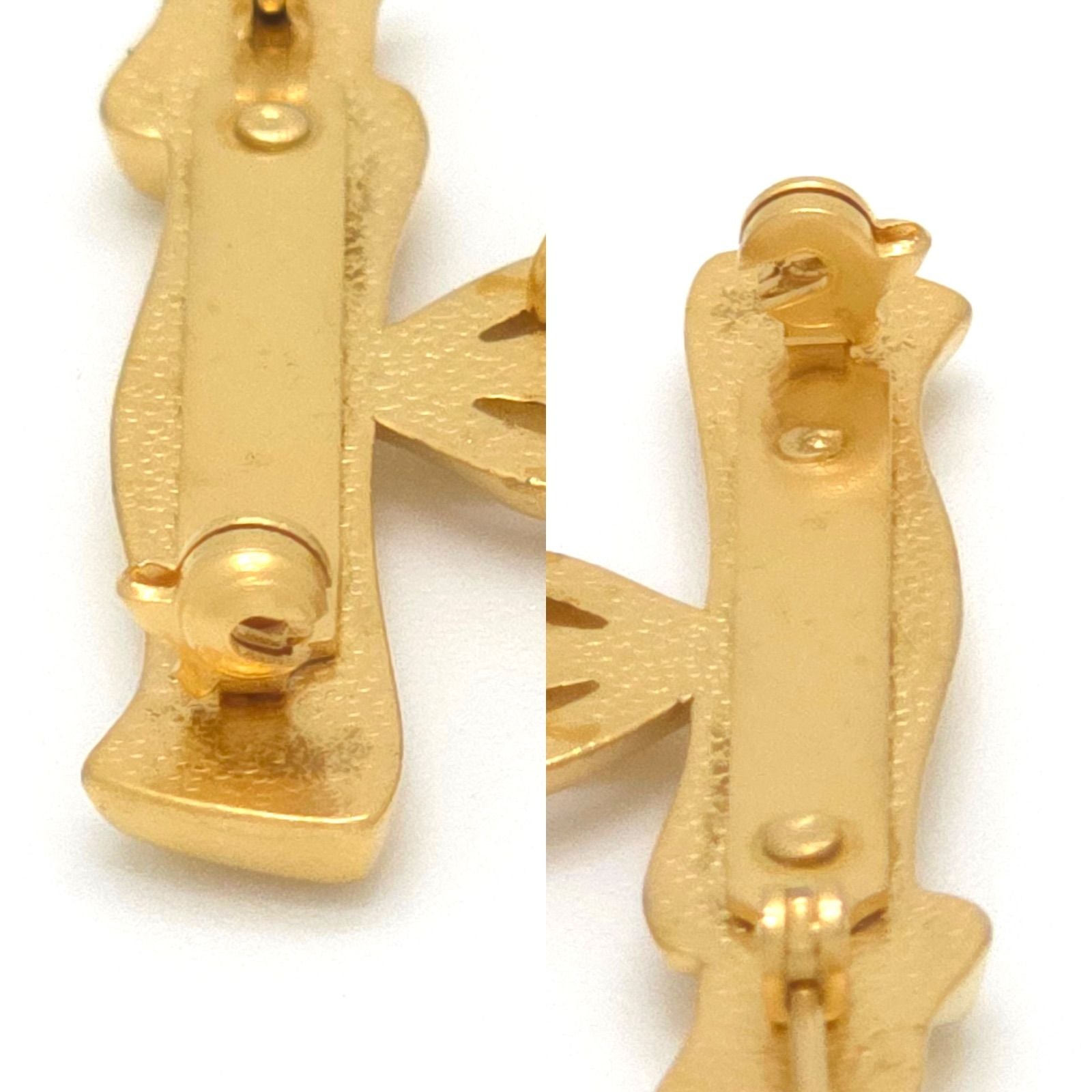 Hermes Skate Shoes Motif Brooch Gold — view 5