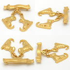 Hermes Skate Shoes Motif Brooch Gold — view 3
