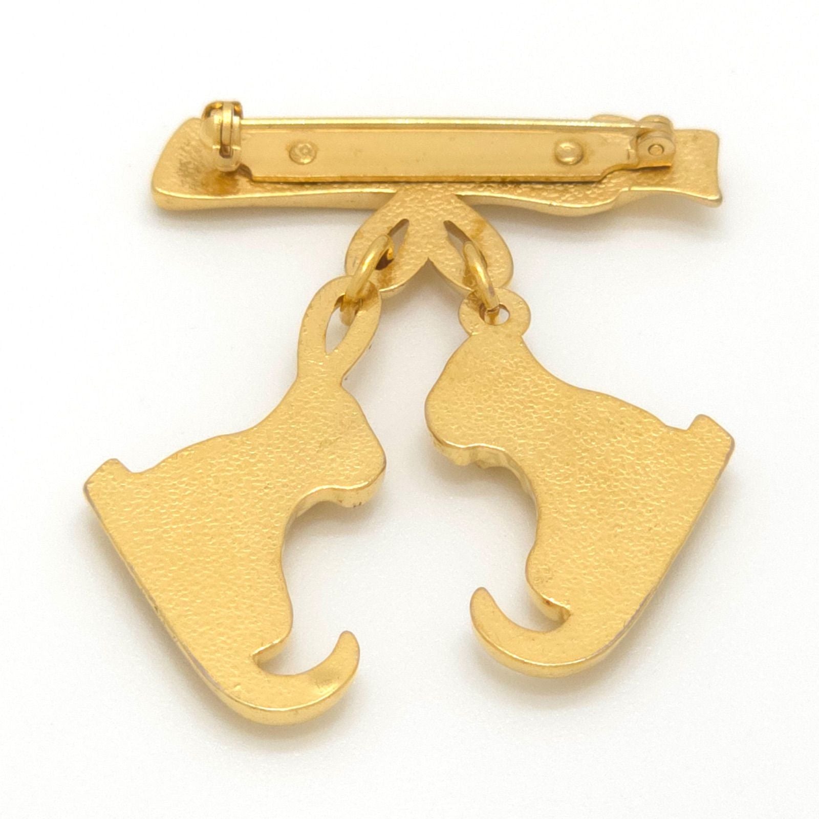 Hermes Skate Shoes Motif Brooch Gold — view 2