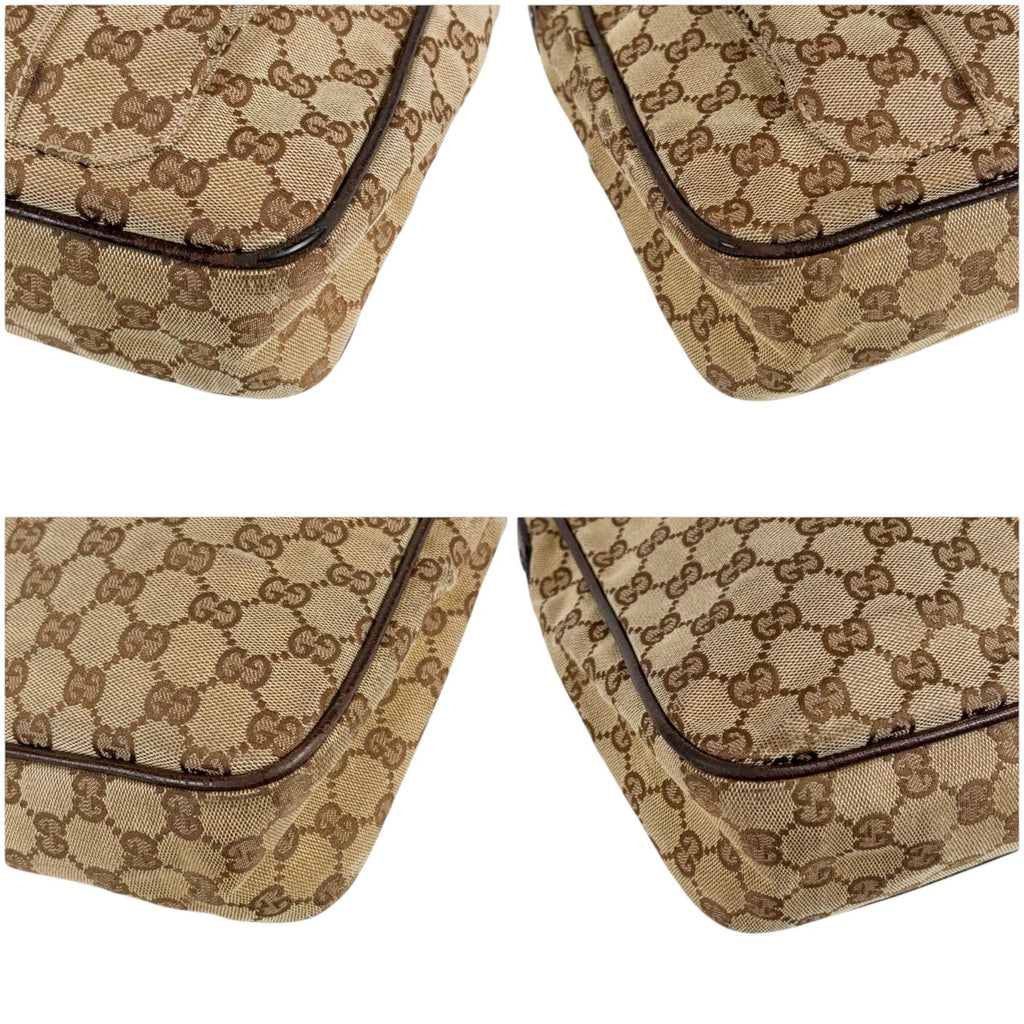 Gucci Shoulder Bag Brown Canvas GG Pattern — view 6