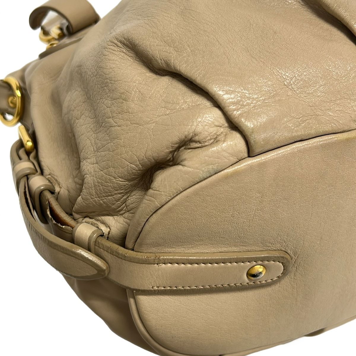 Prada Handbag Beige Leather — view 6