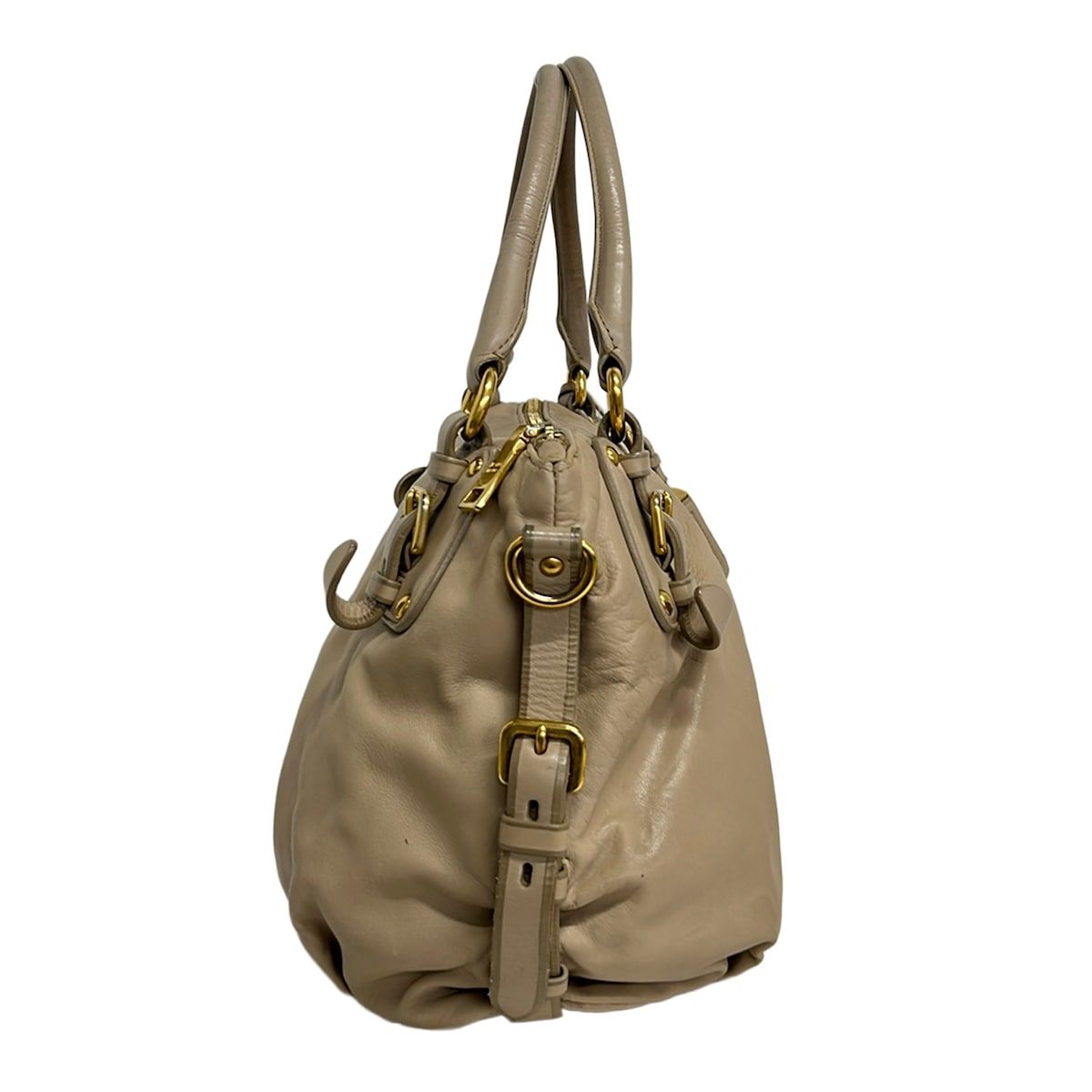 Prada Handbag Beige Leather — view 4