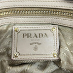 Prada Handbag Beige Leather — view 9