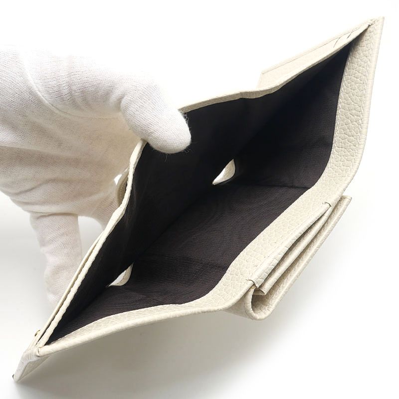 Gucci Marmont Compact Wallet White Leather — view 9