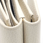 Gucci Marmont Compact Wallet White Leather — view 7